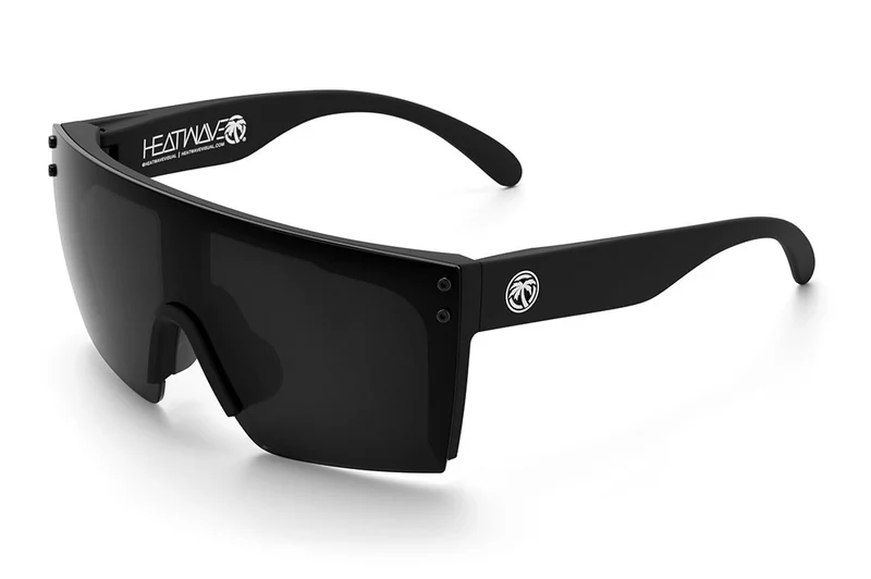 HEAT WAVE VISUAL H20 LAZER FACE - BLACK-BLACK POLARIZED