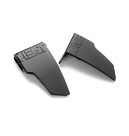 HEAT WAVE VISUAL LAZER FACE SIDE SHIELDS - BLACK