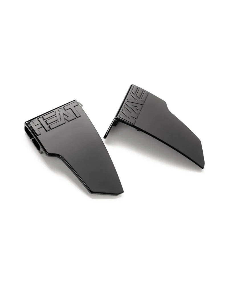 HEAT WAVE VISUAL LAZER FACE SIDE SHIELDS (BLACK)