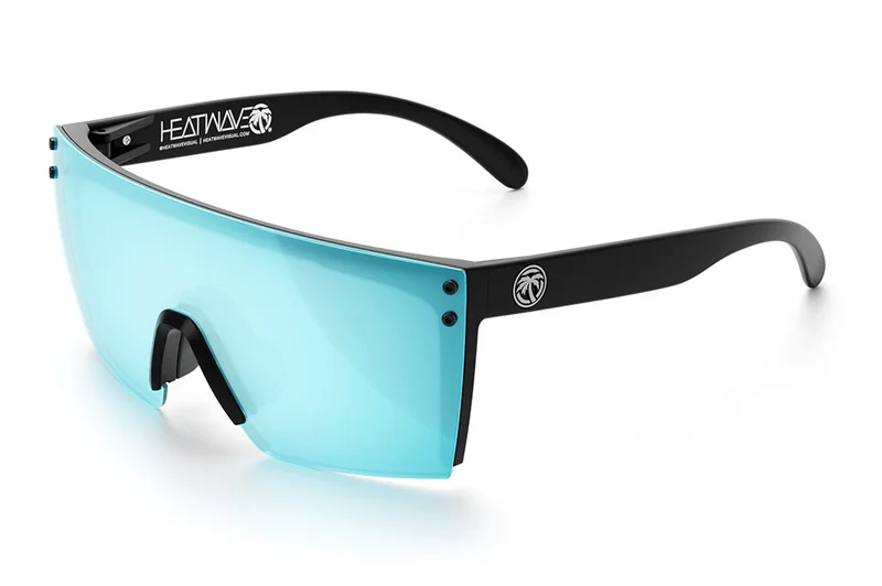 HEAT WAVE VISUAL LAZER FACE Z87 - BLACK-ARCTIC CHROME POLARIZED
