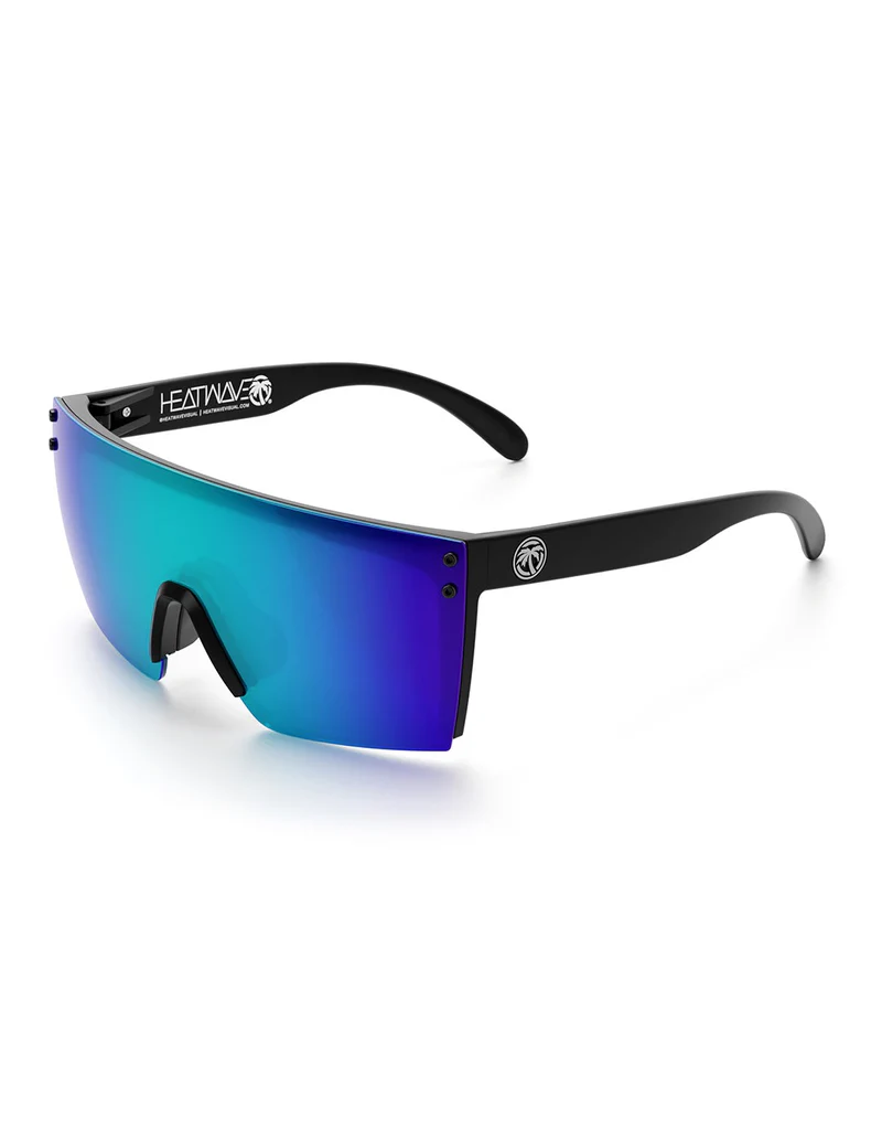 HEAT WAVE VISUAL LAZER FACE Z87 (BLACK-GALAXY BLUE POLARIZED)