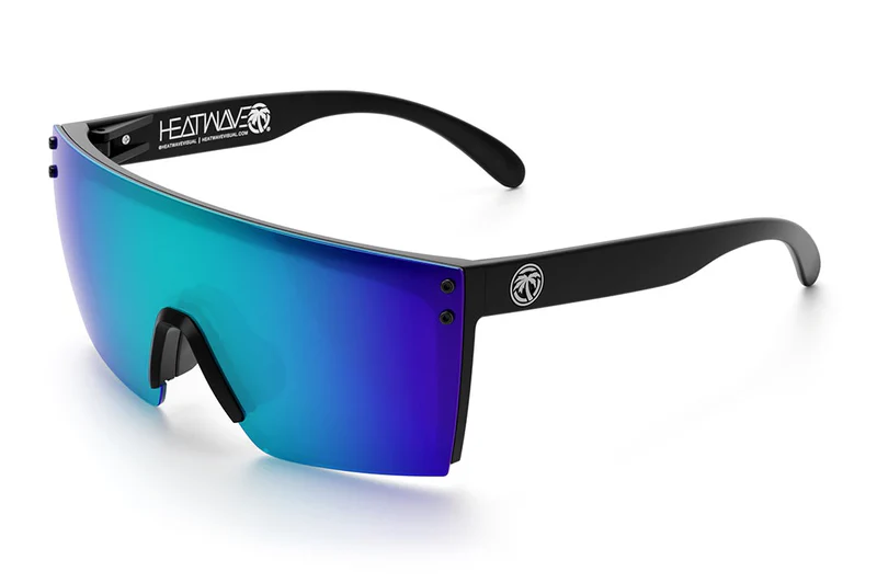 HEAT WAVE VISUAL LAZER FACE Z87 - BLACK-GALAXY BLUE POLARIZED