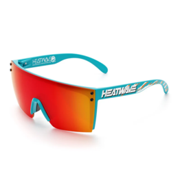 HEAT WAVE VISUAL LAZER FACE Z87 - TEAL-SUNBLAST/BOLT SMOKER POLARIZED