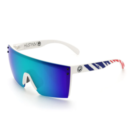 HEAT WAVE VISUAL LAZER FACE Z87 - WHITE-FIREBLADE RWB POLARIZED