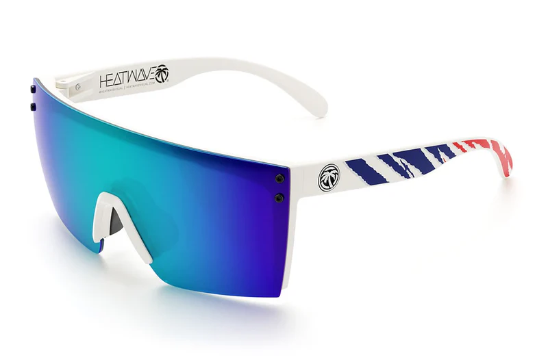 HEAT WAVE VISUAL LAZER FACE Z87 - WHITE-FIREBLADE RWB POLARIZED