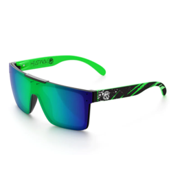 HEAT WAVE VISUAL QUATRO - BLACK-PIFF/AEROSOL GREEN POLARIZED