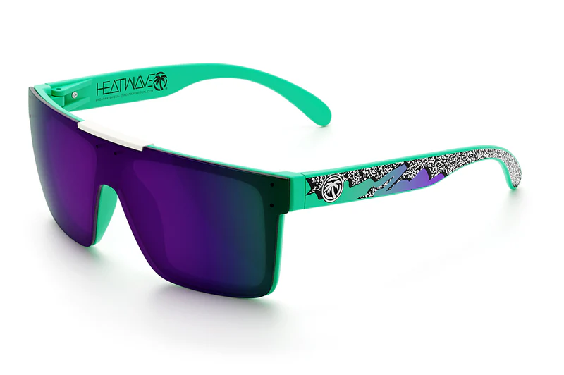 HEAT WAVE VISUAL QUATRO - GREEN-ULTRA VIOLET/SCRIBBLE POLARIZED