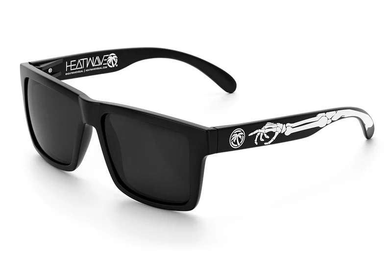 HEAT WAVE VISUAL VISE - BLACK-BLACK/BONES POLARIZED