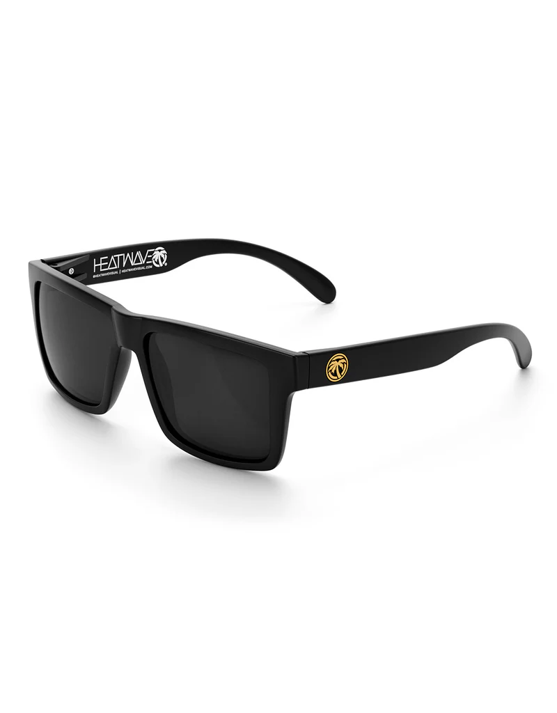 HEAT WAVE VISUAL VISE (BLACK-BLACK/GOLD EMBLEM POLARIZED)