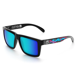 HEAT WAVE VISUAL VISE - BLACK-GALAXY BLUE/STATIC POLARIZED