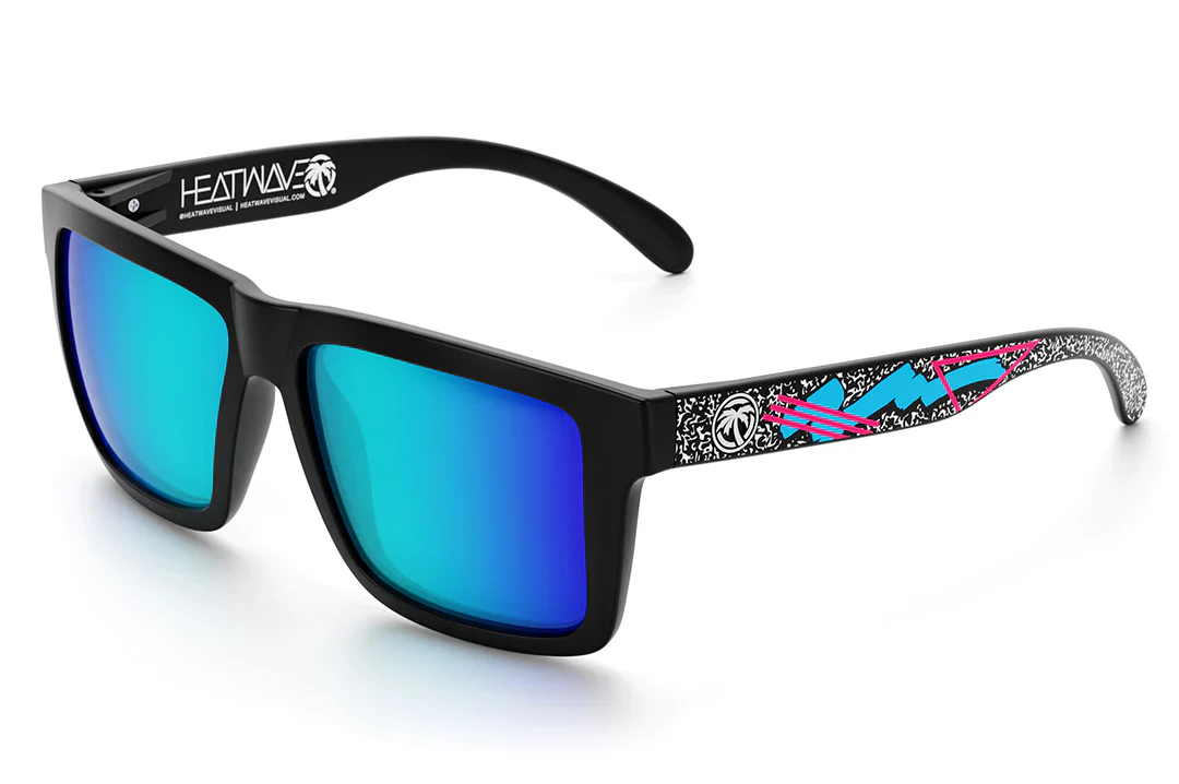 HEAT WAVE VISUAL VISE - BLACK-GALAXY BLUE/STATIC POLARIZED