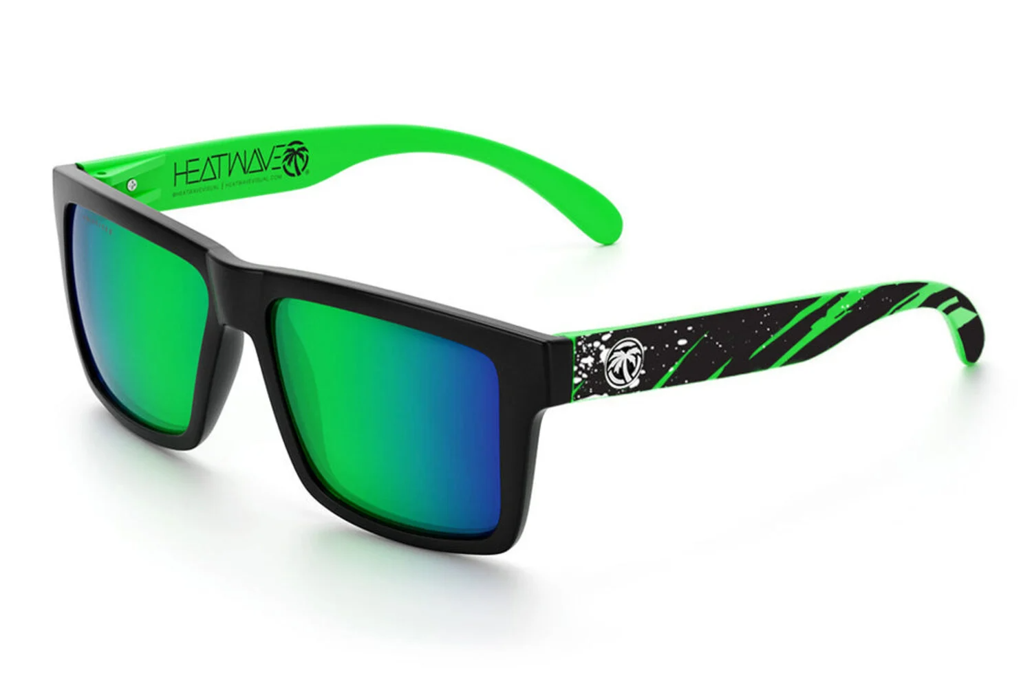 HEAT WAVE VISUAL VISE - BLACK-PIFF/AEROSOL GREEN POLARIZED