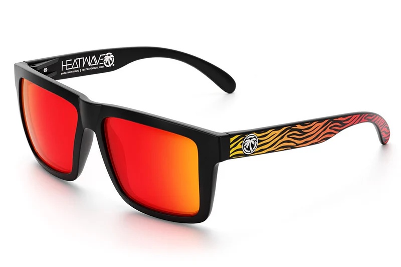 HEAT WAVE VISUAL VISE - BLACK-SUNBLAST/TIGER FIRE POLARIZED