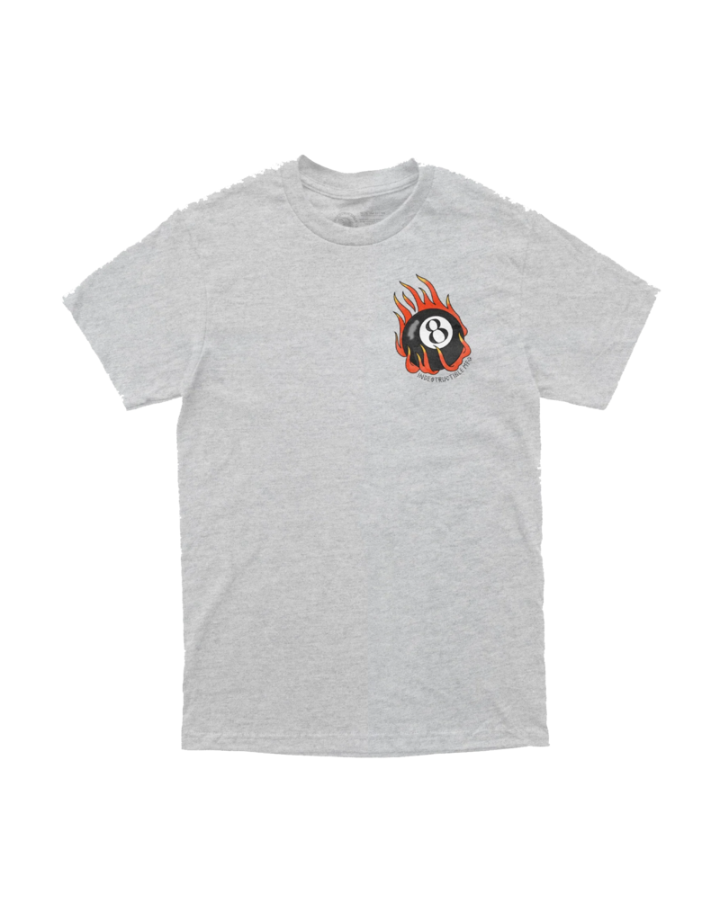 INDESTRUCTIBLE EIGHT BALL TEE (HEATHER GREY)