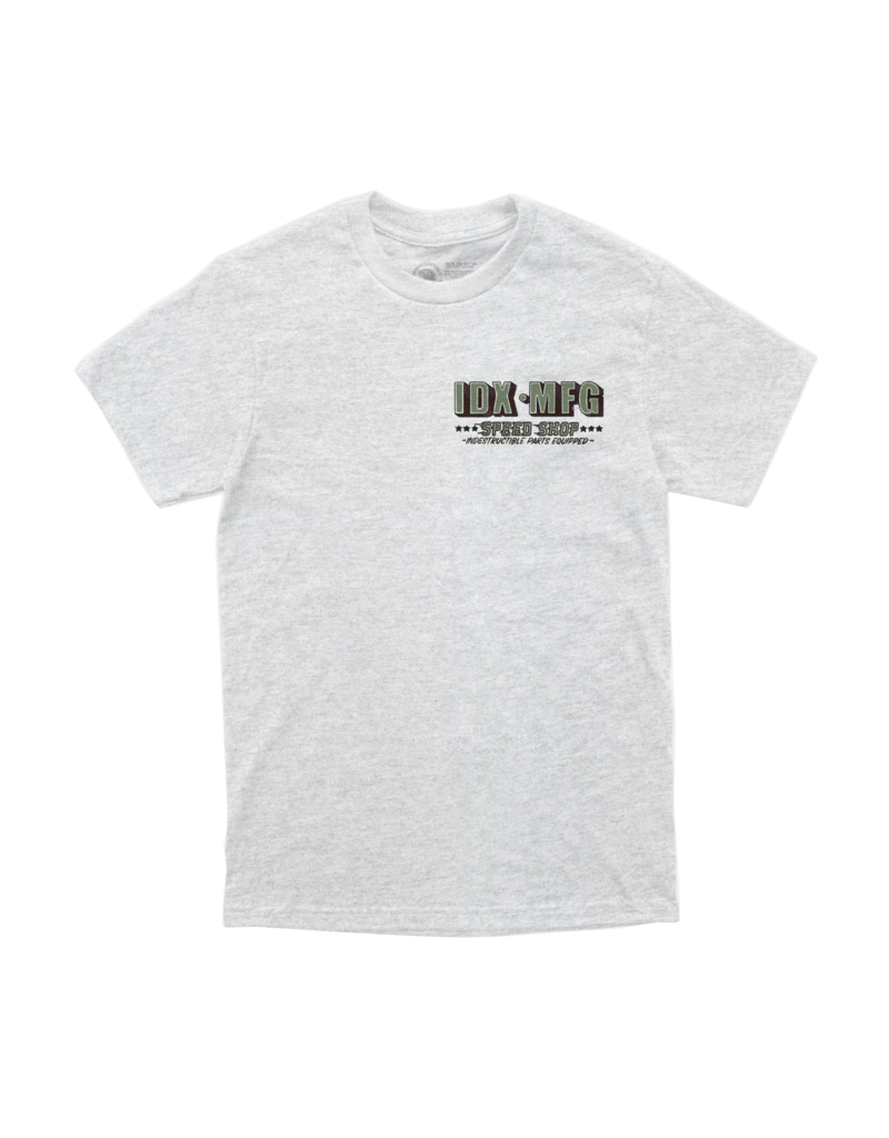 INDESTRUCTIBLE SPEED SHOP TEE (HEATHER GREY)