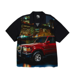 HUF BIG CITY S/S RESORT SHIRT - BLACK