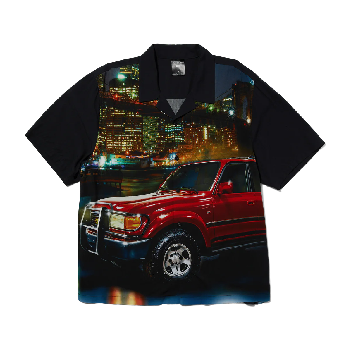 HUF BIG CITY S/S RESORT SHIRT - BLACK