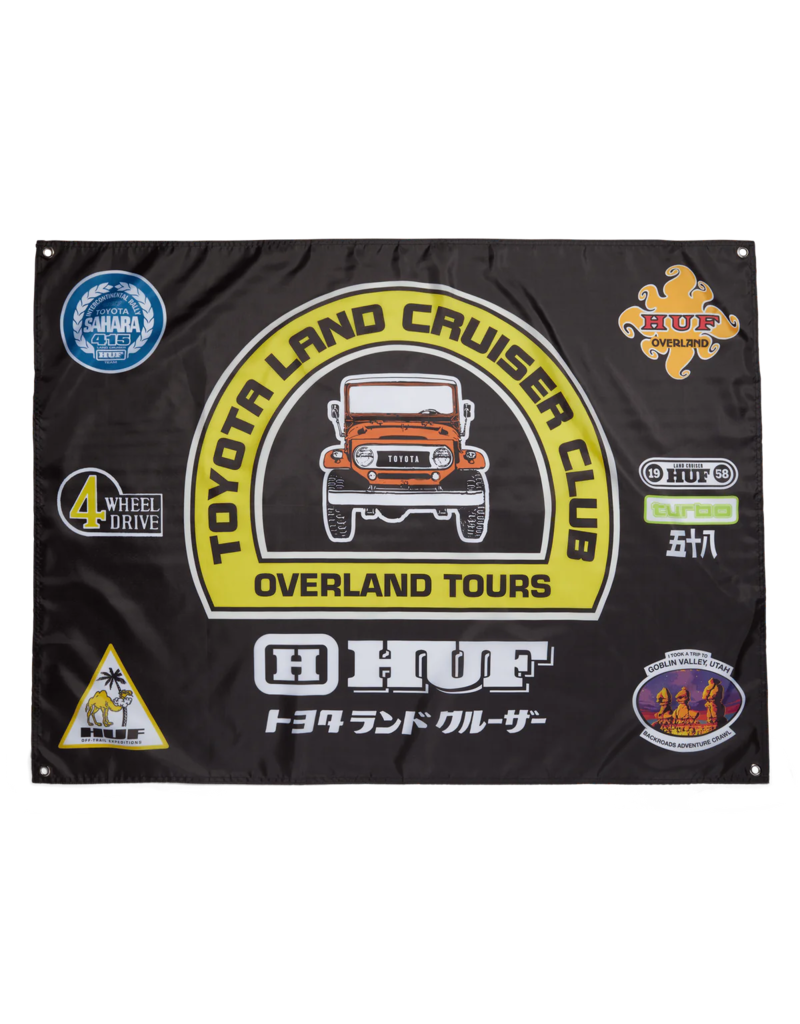 HUF OVERLAND TOURING BANNER (BLACK)