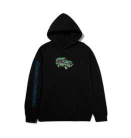HUF SAHARA RALLY PULLOVER HOOD - BLACK