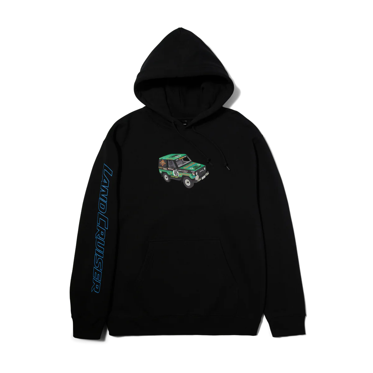 HUF SAHARA RALLY PULLOVER HOOD - BLACK