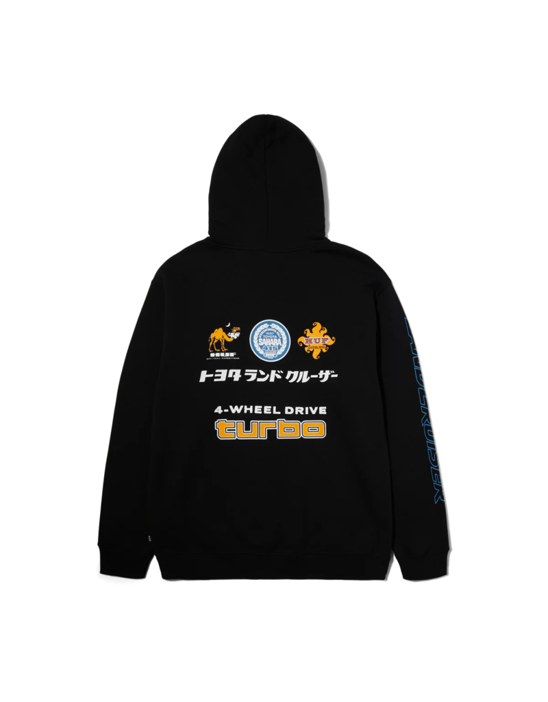 HUF SAHARA RALLY PULLOVER HOOD (BLACK)