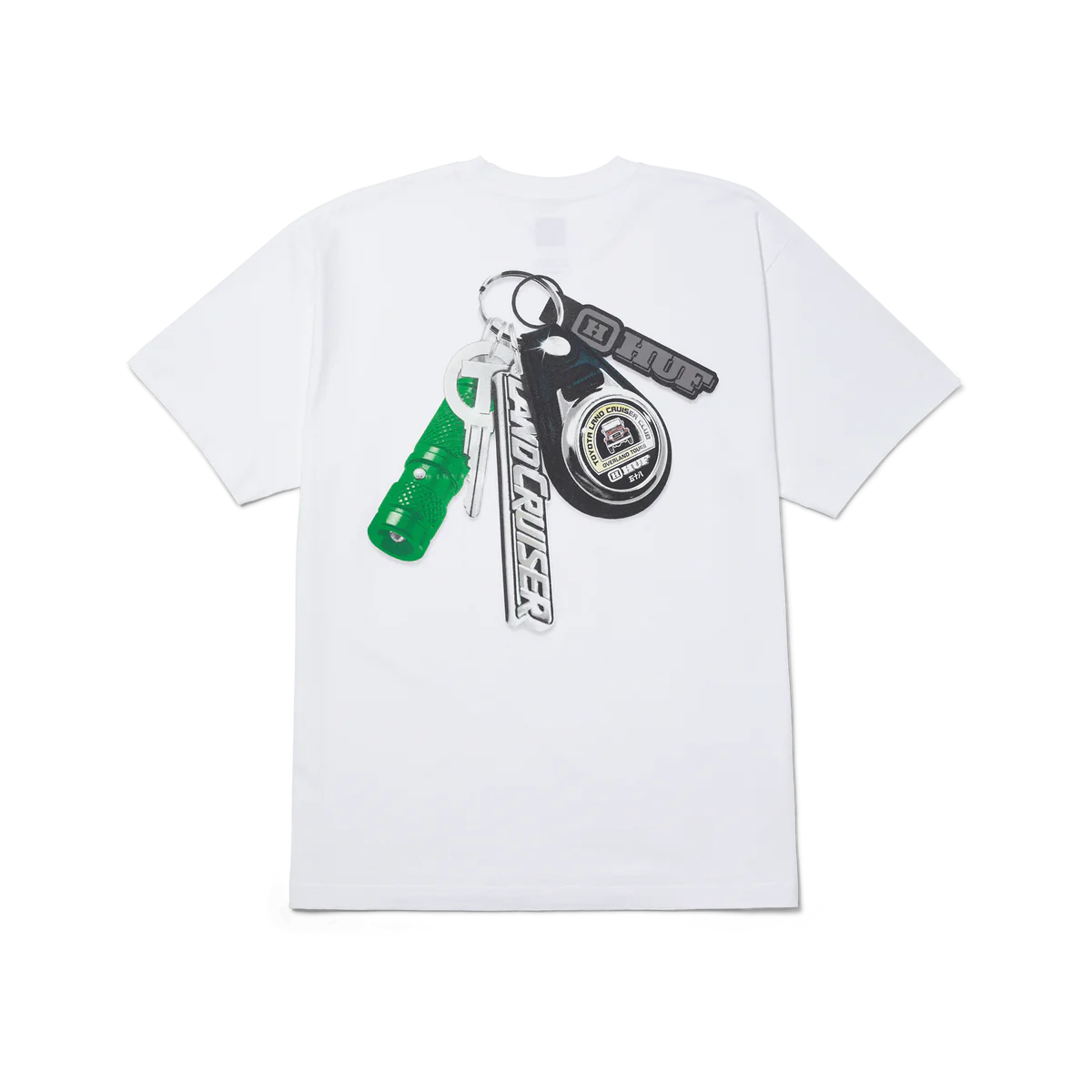 HUF SHINE KEYCHAIN S/S TEE - WHITE