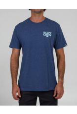 SALTY CREW FISH ON CLASSIC S/S TEE (NAVY HEATHER)