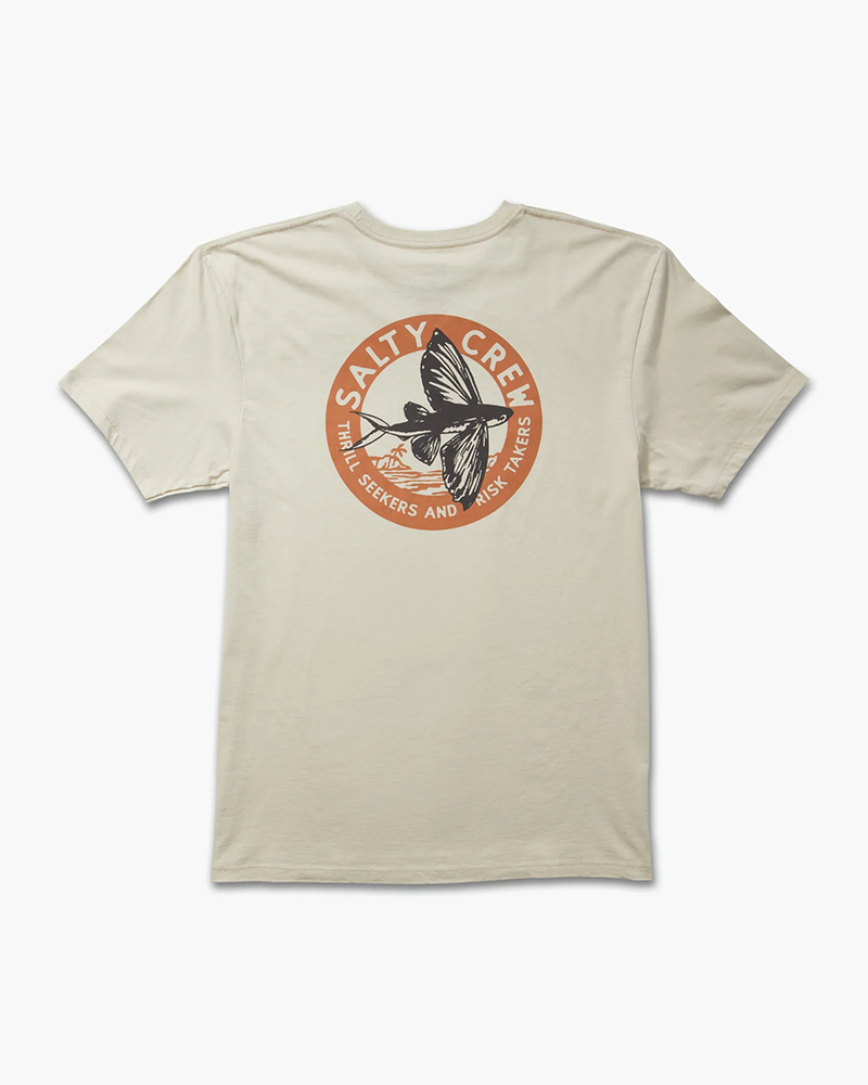 SALTY CREW FLY BY S/S TEE - BONE