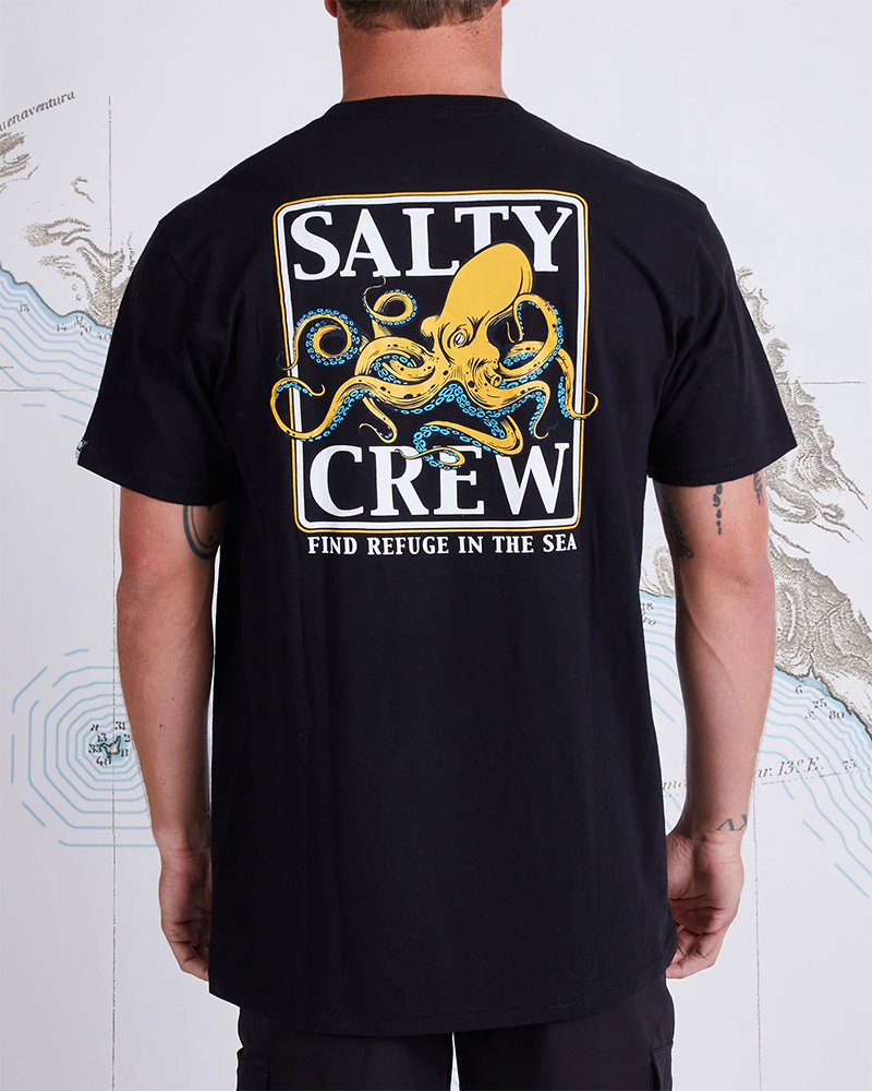SALTY CREW INK SLINGER S/S TEE - BLACK