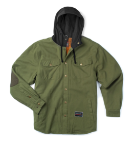 TROLL CO. SOLID STATE FLANNEL JACKET - OLIVE/BLACK