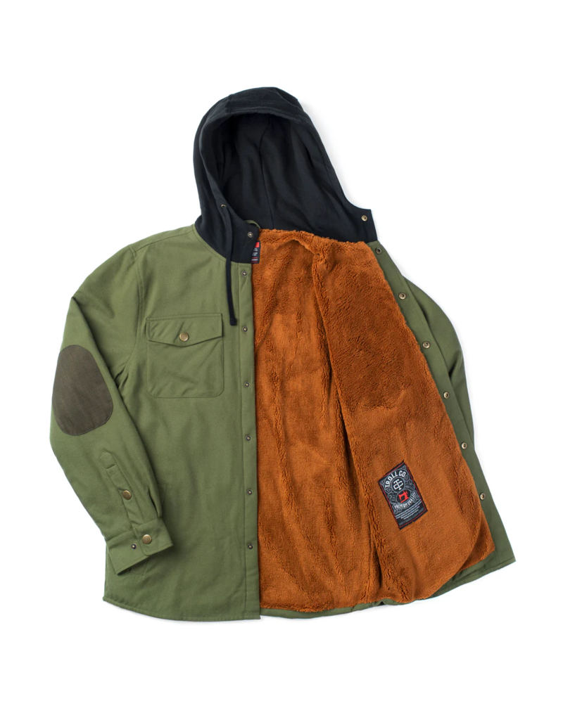 TROLL CO. SOLID STATE FLANNEL JACKET (OLIVE/BLACK)