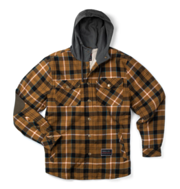 TROLL CO. WRENCHED FLANNEL JACKET - EARTH/CREAM