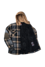TROLL CO. CROSSTOWN FLANNEL JACKET (BLACK/TOBACCO)