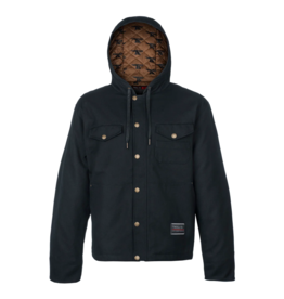 TROLL CO. TORO INSULATED CANVAS JACKET - BLACK/SADDLE