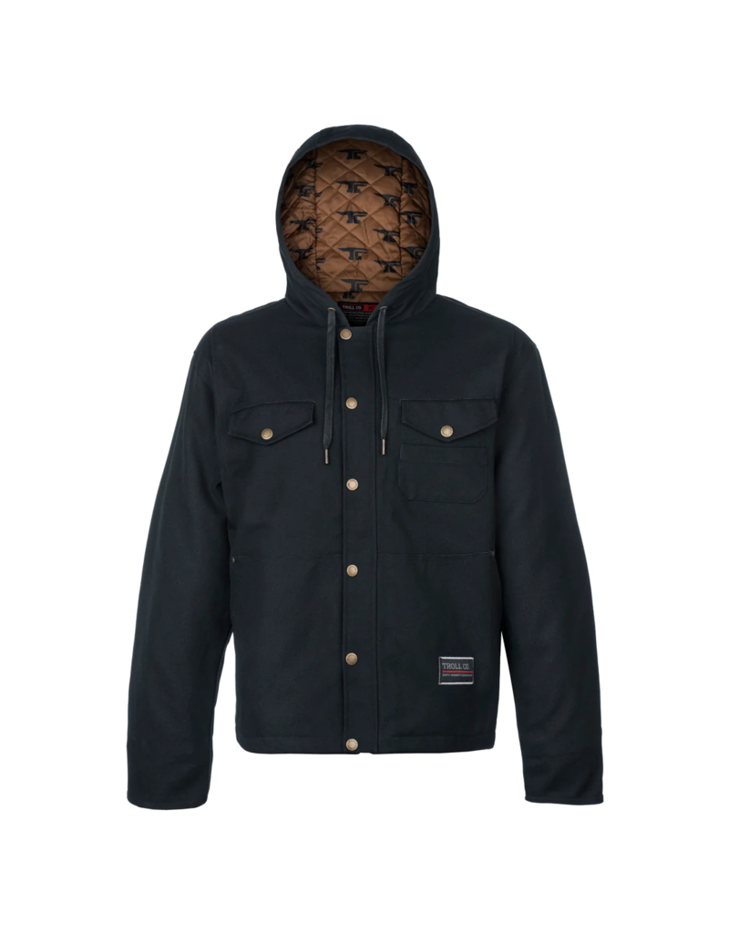 TROLL CO. TORO INSULATED CANVAS JACKET (BLACK/SADDLE)