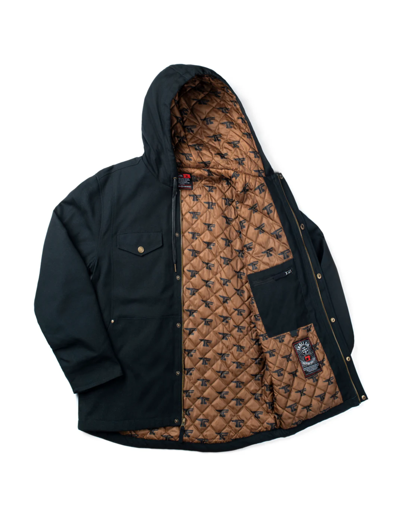 TROLL CO. TORO INSULATED CANVAS JACKET (BLACK/SADDLE)