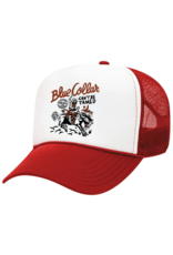 TROLL CO. CANT BE TAMED FOAM TRUCKER HAT (RED WHITE RED)