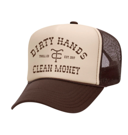 TROLL CO. DHCM FRONTIER TRUCKER HAT - BROWN TAN