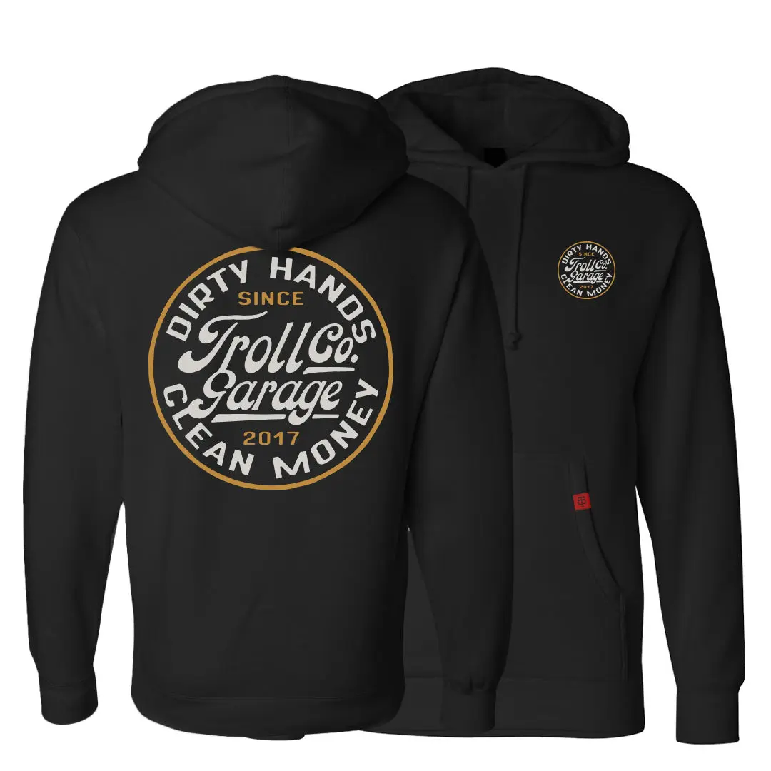 TROLL CO. DHCM GARAGE HOODIE - BLACK
