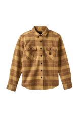 BRIXTON BOWERY HEAVYWEIGHT FLANNEL (CURRY YELLOW/PINECONE BROWN)