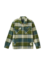 BRIXTON MOTOR ZIP JACKET (BLUE MIRAGE/DILL PLAID)