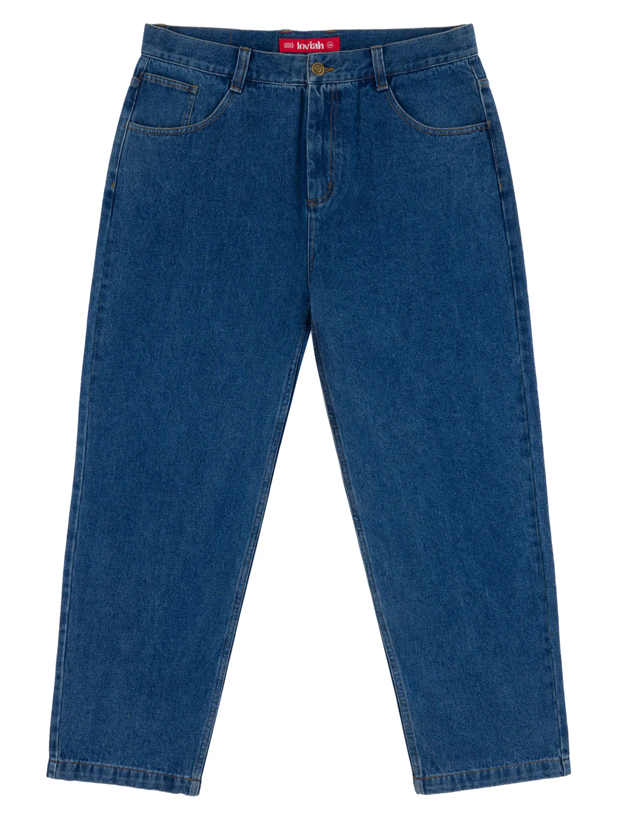 LOVIAH 5 POCKET DENIM PANTS - MEDIUM INDIGO