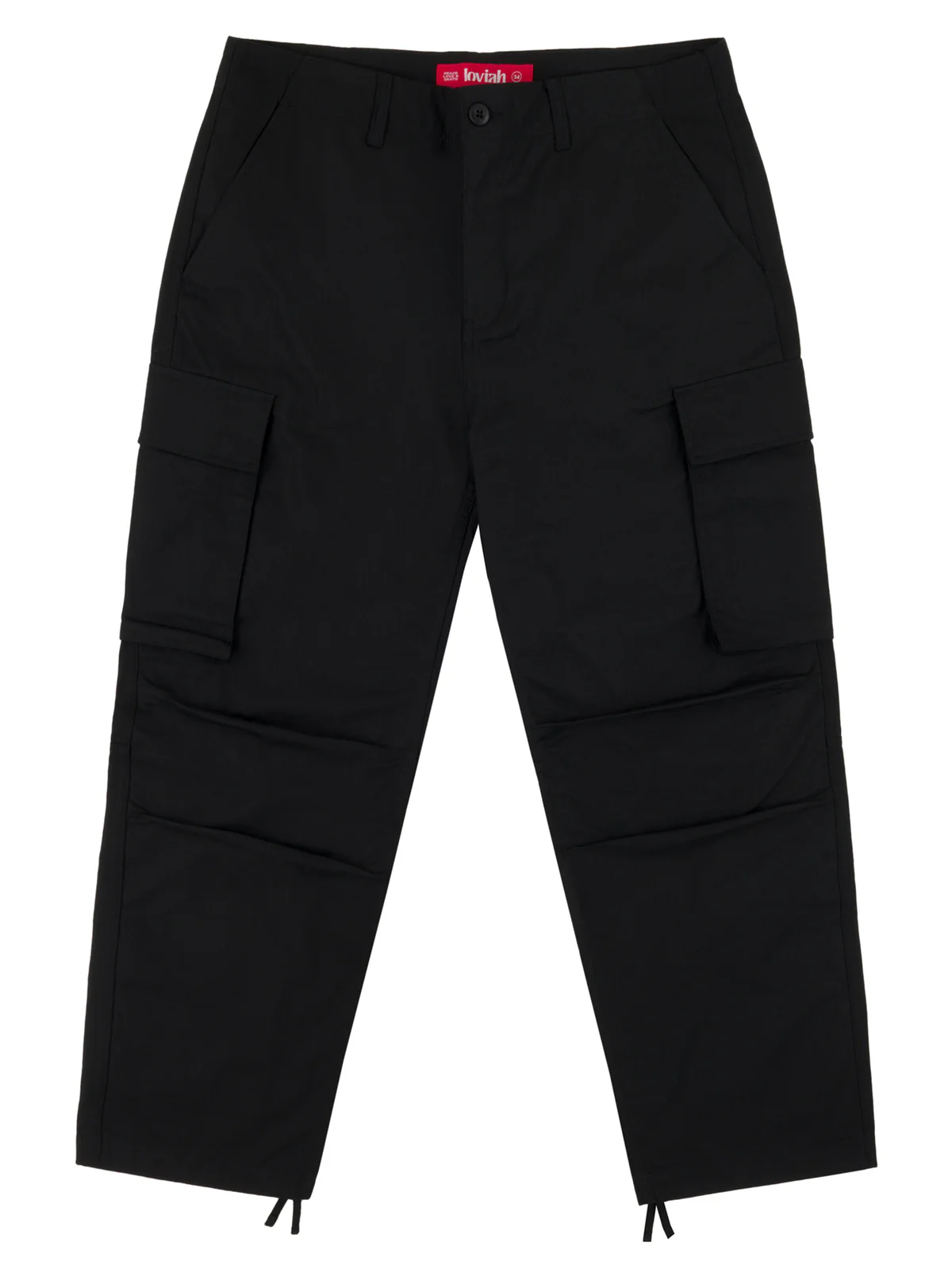 LOVIAH RIPSTOP CARGO PANTS - BLACK