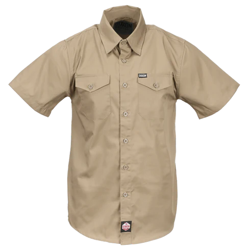 DIXXON MENS WORKFORCE S/S SHIRT - KHAKI