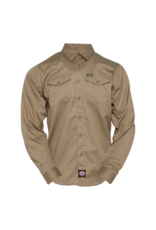 DIXXON MENS WORKFORCE L/S SHIRT (KHAKI)