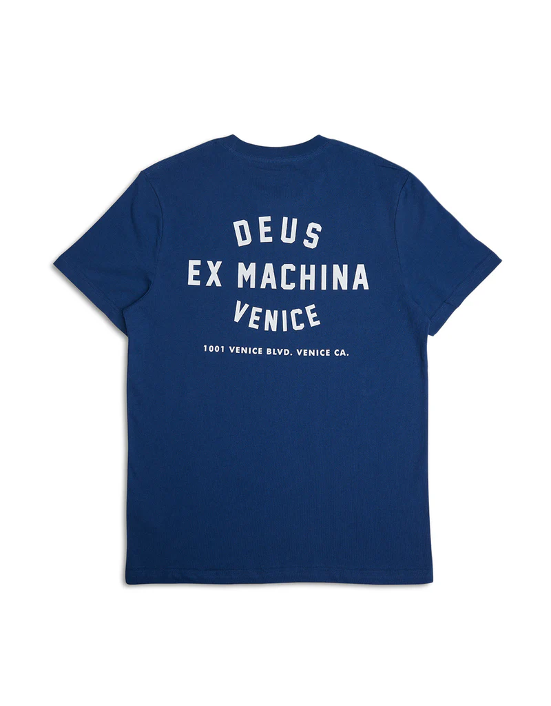DEUS EX MACHINA VENICE SKULL TEE (MECHANIC BLUE)