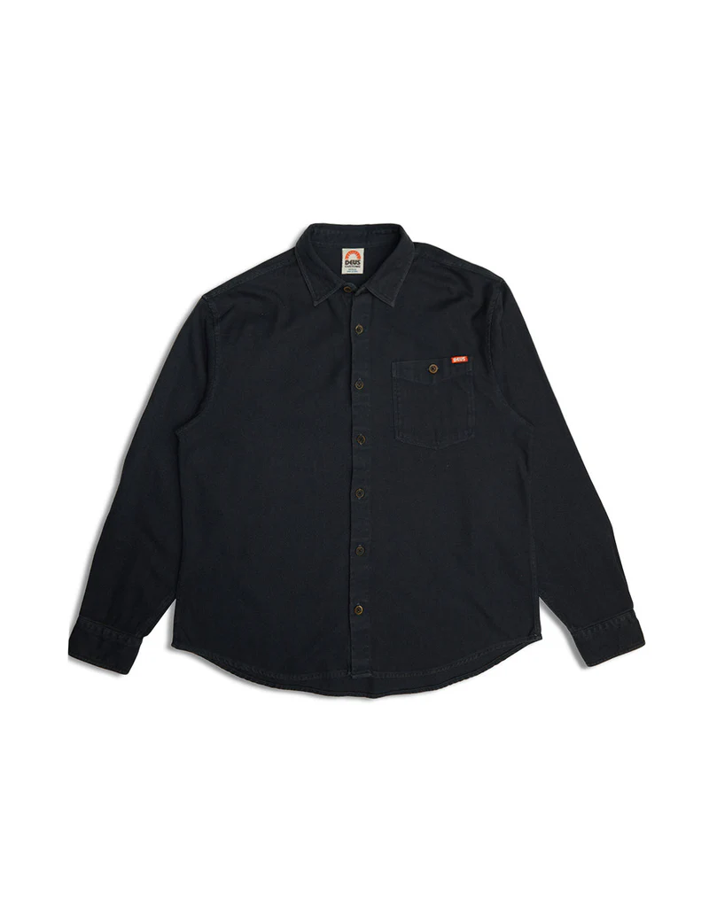 DEUS EX MACHINA KEON FLANNEL SHIRT (ANTHRACITE)