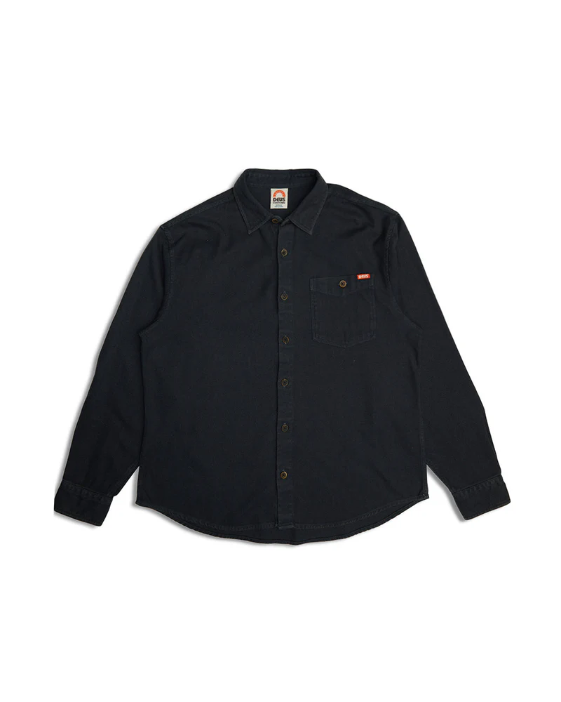 DEUS EX MACHINA KEON FLANNEL SHIRT - ANTHRACITE