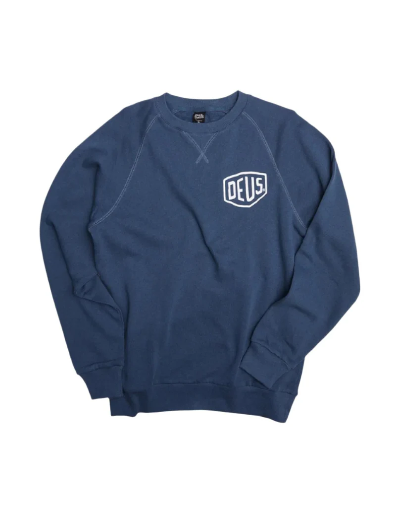 DEUS EX MACHINA VENICE ADDRESS CREWNECK (NAVY)