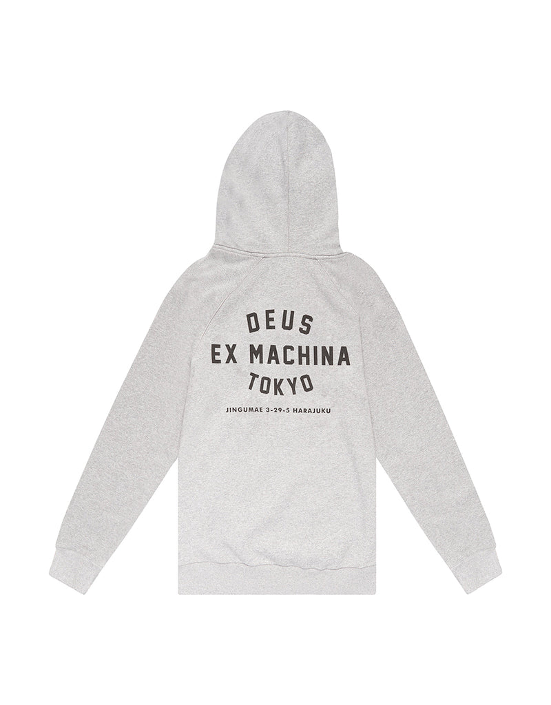 DEUS EX MACHINA TOKYO ADDRESS HOODIE (GREY MARLE)